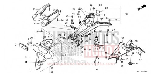 KOTFLUEGEL, HINTEN ADV750N de 2022